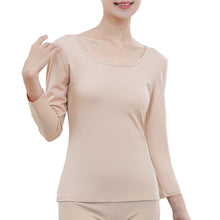 画像をギャラリービューアに読み込む, [Shiruku] あったかインナー レディース Uネック 8分袖 長袖 肌着 吸湿発熱 インナー オーガニックコットン混素材 女性 防寒インナー 保温 保湿 スーツ 発熱インナー ストレッチ スポーツインナー 肌着 防寒 秋 冬用 婦人服 登山 釣り
