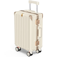 画像をギャラリービューアに読み込む, [Shiruku] スーツケース キャリーケース キャリーバッグ 耐衝撃 大容量 軽量 アルミフレーム ストッパー付き 静音 ダブルキャスター TSAローク搭載 携帯スタンド USBポート付き カップホルダー付き 360度回転 旅行 ビジネス 出張 機内持ち込み
