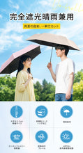 画像をギャラリービューアに読み込む, 折りたたみ傘 完全遮光 日傘 傘 軽量  晴雨兼用 レディース メンズ　（YS-QBS）
