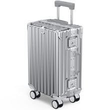 画像をギャラリービューアに読み込む, [Shiruku] スーツケース キャリーケース キャリーバッグ 耐衝撃 大容量 軽量 アルミフレーム ストッパー付き 静音 ダブルキャスター TSAローク搭載 携帯スタンド USBポート付き カップホルダー付き 360度回転 旅行 ビジネス 出張 機内持ち込み
