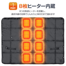 画像をギャラリービューアに読み込む, 電気毛布 ひざ掛け 肩掛け 敷毛布(FRT-F01-BK)
