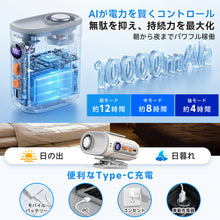 画像をギャラリービューアに読み込む, 腰掛け扇風機 腰掛けファン ハンディファン 1台7役 10000mAh（FS-F32）
