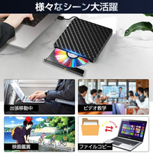 画像をギャラリービューアに読み込む, DVDドライブ TYPE-Cコネクター付き 外付け 高速転送 CD プレイヤー（GQ-LW）
