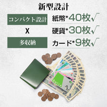 画像をギャラリービューアに読み込む, 財布 メンズ 二つ折り 薄い ミニ財布 4色 二つ折り財布 小銭入れ付き ボックス型 薄型 プレゼント
