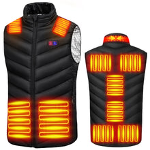 画像をギャラリービューアに読み込む, 【Augustre】電熱ベスト 加熱ベスト 日本製ヒーター採用  速暖 3段階温度調整 USB給電 ヒートベスト 防寒ベスト ヒーターベスト 男女兼用
