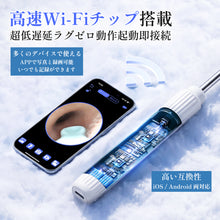 画像をギャラリービューアに読み込む, 耳かき カメラ LED ライト 付き 耳掻き みみかき 耳掃除 耳垢 イヤースコープ (P10)
