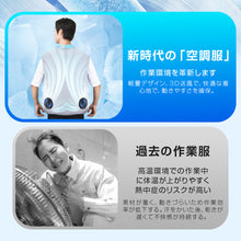画像をギャラリービューアに読み込む, 最新型空調作業服 空調ウェア ファンセット バッテリー 付き冷却服  空調作業KTF2
