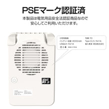 画像をギャラリービューアに読み込む, 首かけ扇風機 携帯扇風機 FS-F3
