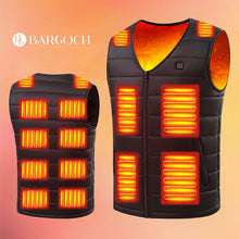 画像をギャラリービューアに読み込む, 電熱ベスト ヒーターベスト ヒーター16枚内蔵 日本製複合繊維 ヒートジャケット （V01）
