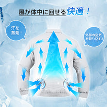 画像をギャラリービューアに読み込む, 空調ウェア バッテリー ファンセット
