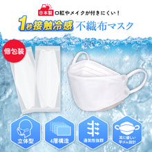 画像をギャラリービューアに読み込む, 冷感マスク 不織布 30枚 クールマスク（KZ-LG-JP）
