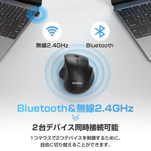 画像をギャラリービューアに読み込む, マウス ワイヤレスマウス 無線 Bluetoothマウス 超静音 バッテリー内蔵(B105)
