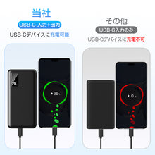 画像をギャラリービューアに読み込む, モバイルバッテリー iPhone 軽量 20000mAh 大容量 USB-A+Type-C入出力ポート(CDB-VA01-BK)
