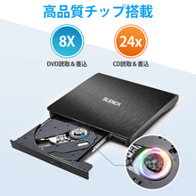 画像をギャラリービューアに読み込む, DVDドライブ 外付け USB3.0 ポータブルドライブ CD/DVDプレイヤー (GQ-LT802)
