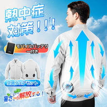 画像をギャラリービューアに読み込む, 空調ウェア バッテリー ファンセット
