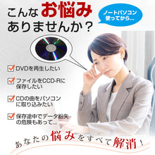 画像をギャラリービューアに読み込む, DVDドライブ 外付け CDドライブ(	GQ-LW)
