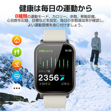 画像をギャラリービューアに読み込む, スマートウォッチ 通話機能付き 1.69インチ大画面 体温測定 血圧測定（NY17）
