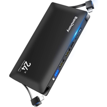 画像をギャラリービューアに読み込む, モバイルバッテリー スマホ充電器 ケーブル内蔵 大容量 24000mAh（PB03）
