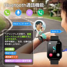 画像をギャラリービューアに読み込む, スマートウォッチ 通話機能付き 1.69インチ大画面 体温測定 血圧測定（NY17）
