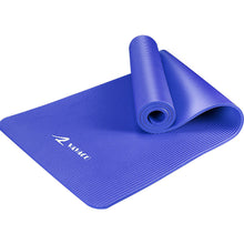 画像をギャラリービューアに読み込む, ヨガマット 10mm 収納ケース付き トレーニングマット エクササイズマット (SP-YJD)
