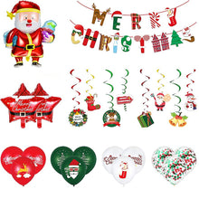 画像をギャラリービューアに読み込む, クリスマス 風船 飾り付け おしゃれ 装飾 メリークリスマス パーティー サンタ (ZK-QQTZ)
